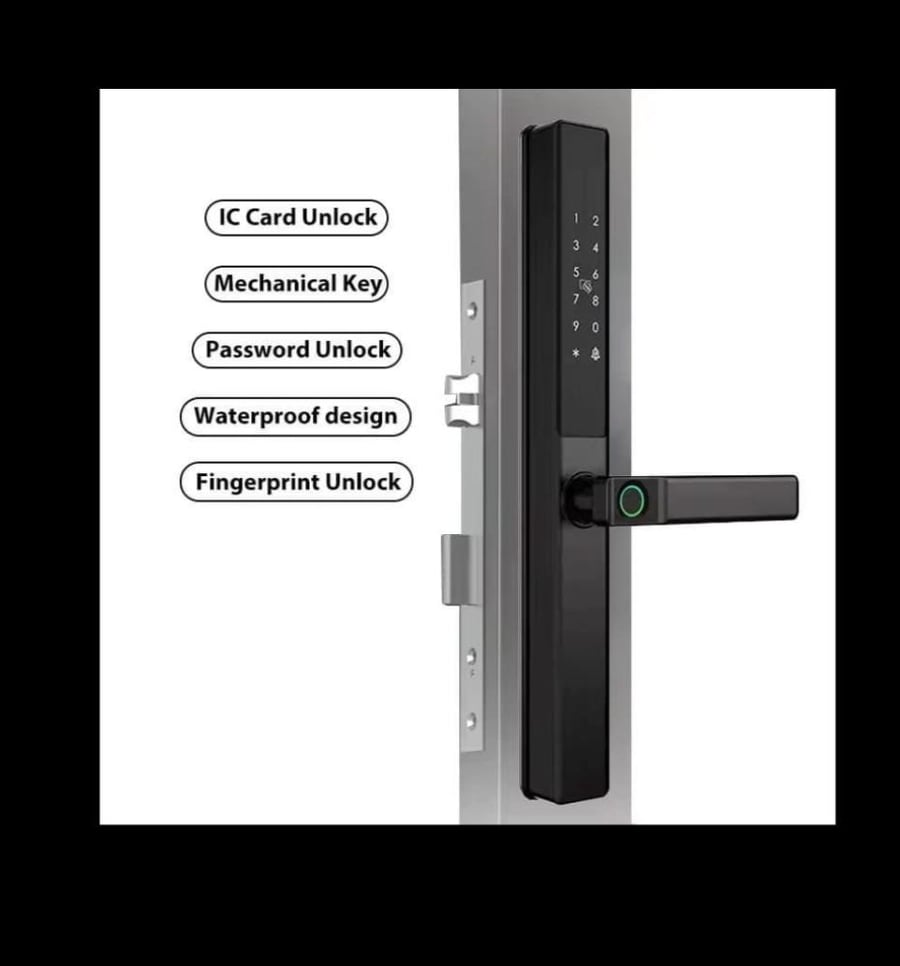 قفل باب ذكي داخلي جهتين مع التركيبNL007