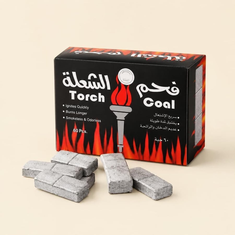 فحم الشعلة فحم بخور سريع الاشتعال
