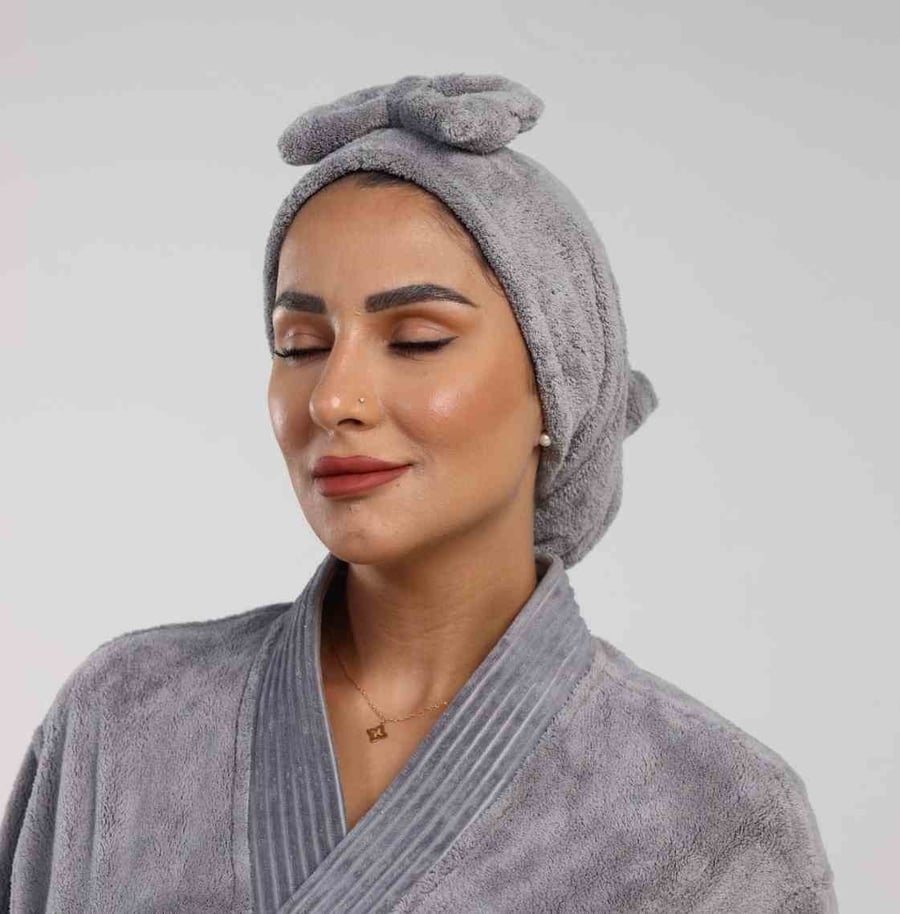 غطاء رأس كلاسيك 25*75 - رمادي غامق