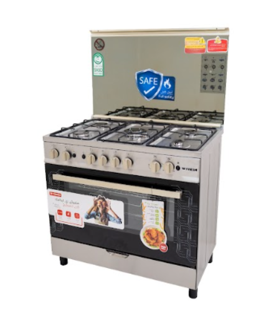فرن فريش 60*90 غاز 5 عيون امان كامل FSC9060