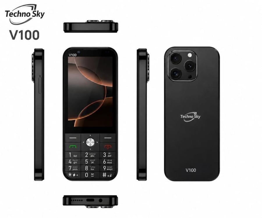 هاتف Techno Sky S2 الذكي بنظام أندرويد لوحة أزرار مع شاشة لمس