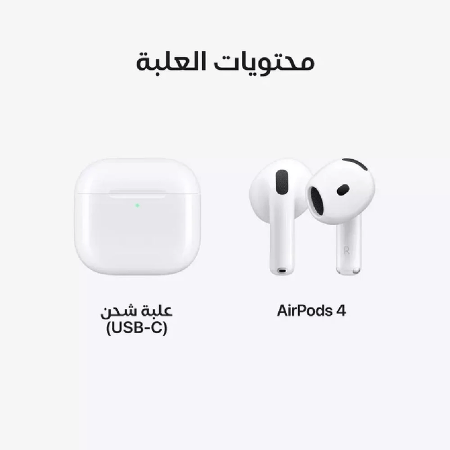 Apple - AirPods 4 earphones with Type C charger - white