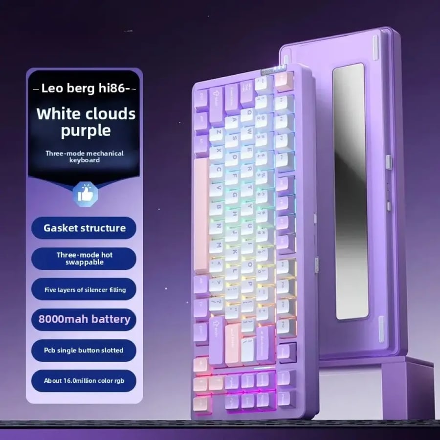 لوحة مفاتيح LEOBOG Hi86 لاسلكية