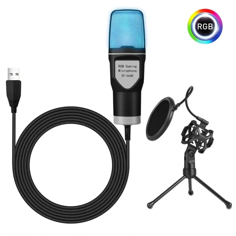 ميكروفون مكثف USB احترافي للألعاب والبث والبودكاست