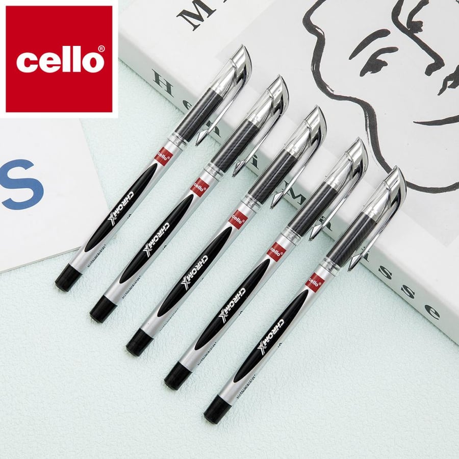 أقلام Cello ChromiX بحبر أسود