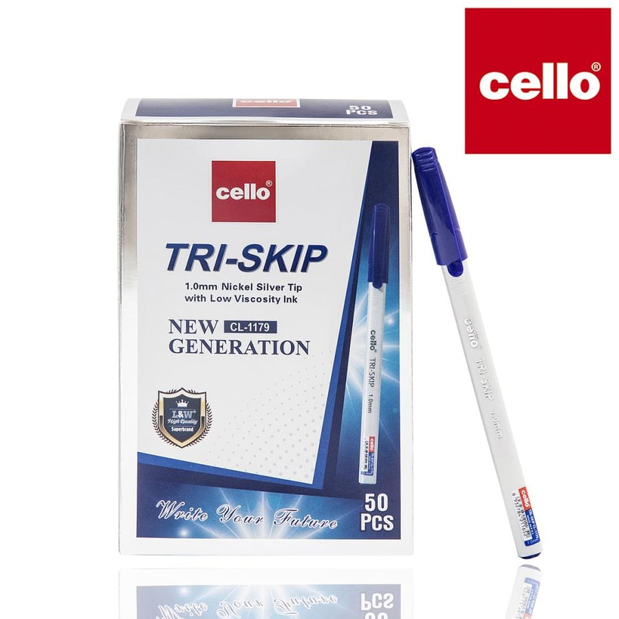 قلم حبر جاف Cello TRI-SKIP – رأس 1.0 مم
