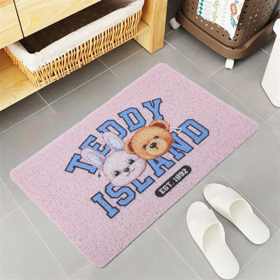 سجادة صغيرة بتصميم Teddy Island – سجادة ديكور كرتونية ناعمة للمنزل وغرفة الأطفال