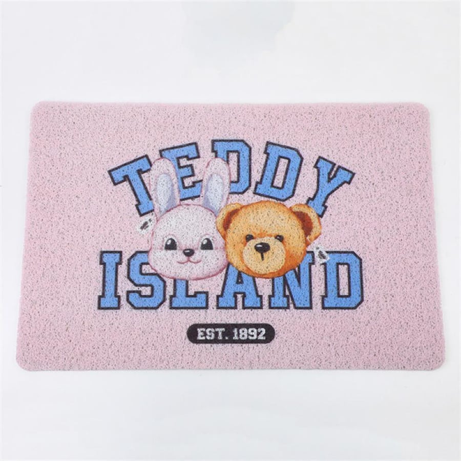 سجادة صغيرة بتصميم Teddy Island – سجادة ديكور كرتونية ناعمة للمنزل وغرفة الأطفال