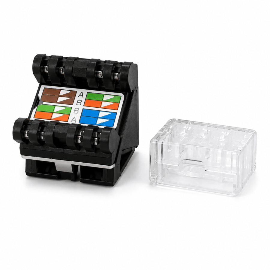 كيستون شبكة CAT6 احترافي RJ45 – سرعة وثبات للشبكات الحديثة F42