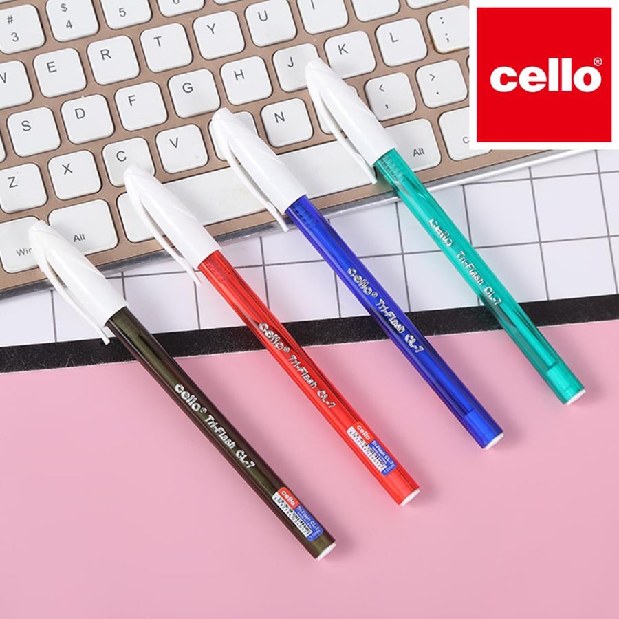 أقلام Cello Luva Tri-Flash CL-7 حبر أخضر