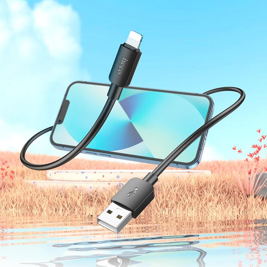 كيبل HOCO X96 Hyper USB إلى Lightning للشحن السريع ونقل البيانات – 2.4 أمبير، 1 متر E29