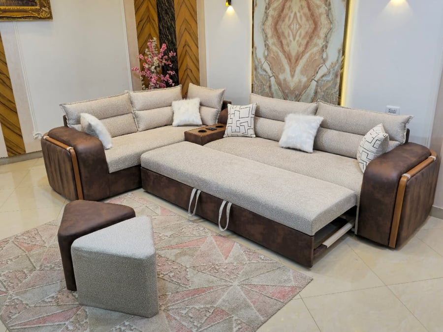 طقم كنب مودرن واسع – 3 كنبات