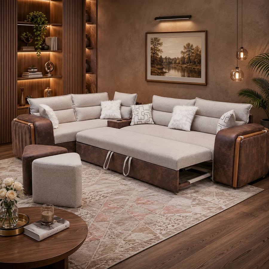 طقم كنب مودرن واسع – 3 كنبات