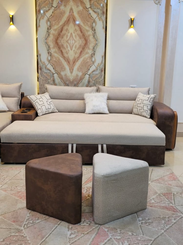 طقم كنب مودرن واسع – 3 كنبات