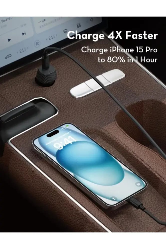 شاحن سيارة RP-VC1018 PD Pioneer 20W + كابل USB-C إلى USB-C باللون الأسود