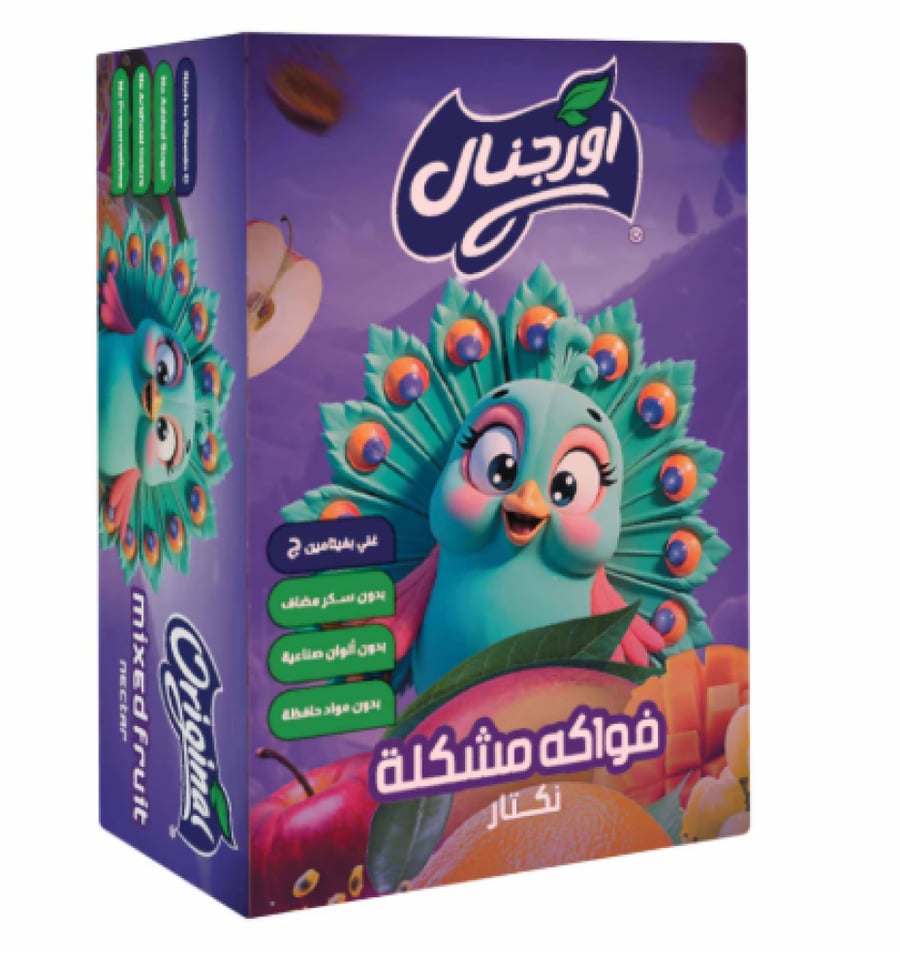 عصير اورجنال فواكه مشكلة 125 مل كرتون