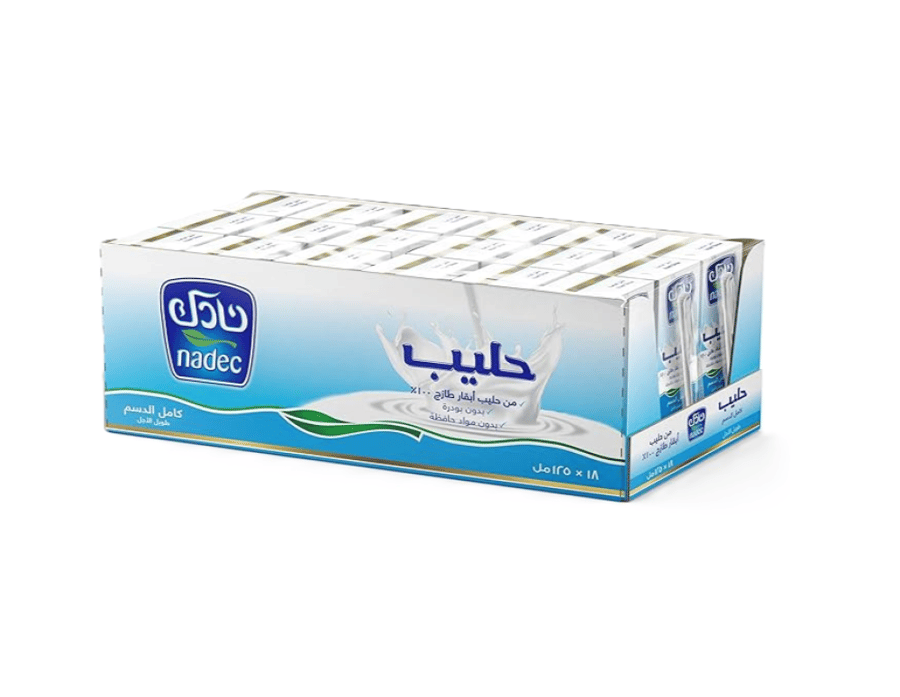 نادك حليب 1.25 مل كرتون 18