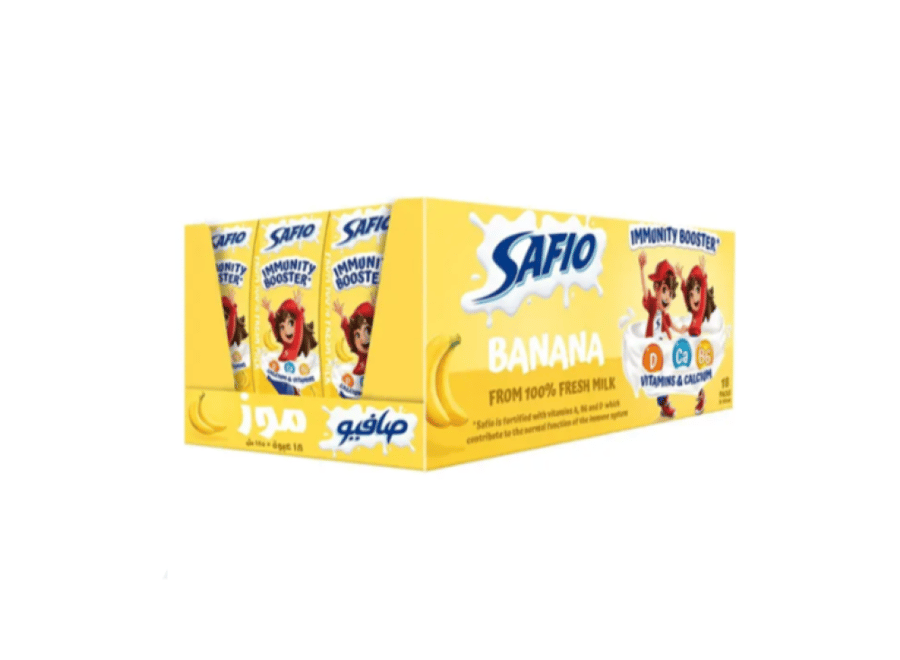 حليب صافيو موز 185مل كرتون 18حبة