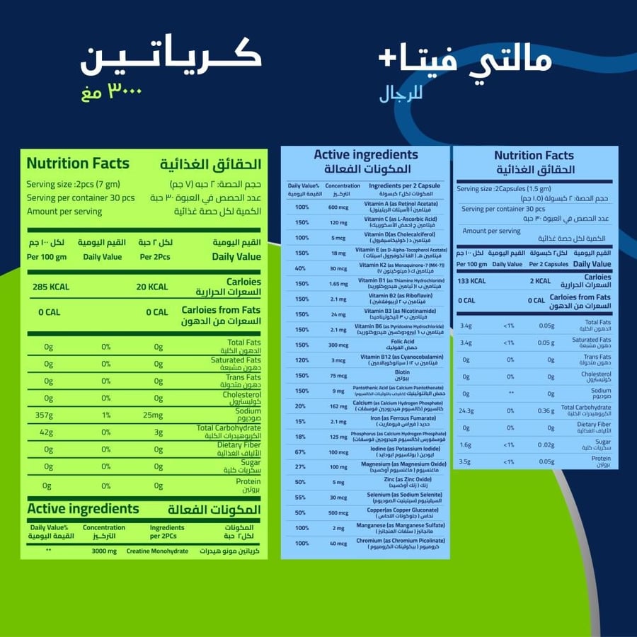 باقة النشاط والعضلات من نوتري ويف