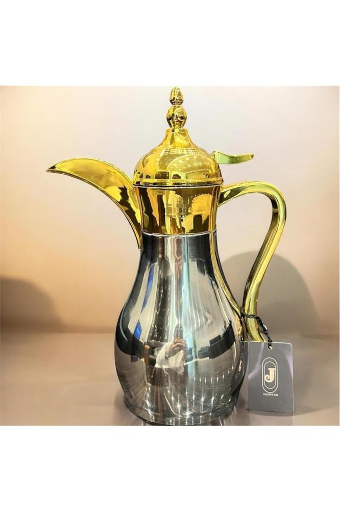 دلة القهوة العربية 600 مل لونين