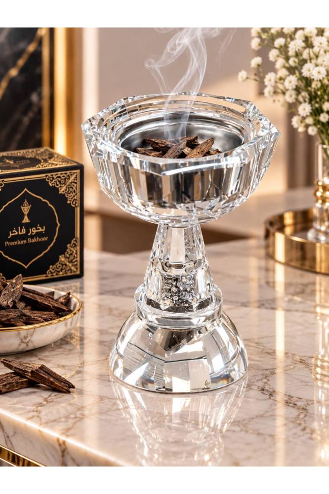 مبخرة زجاجية كريستالية فاخرة
