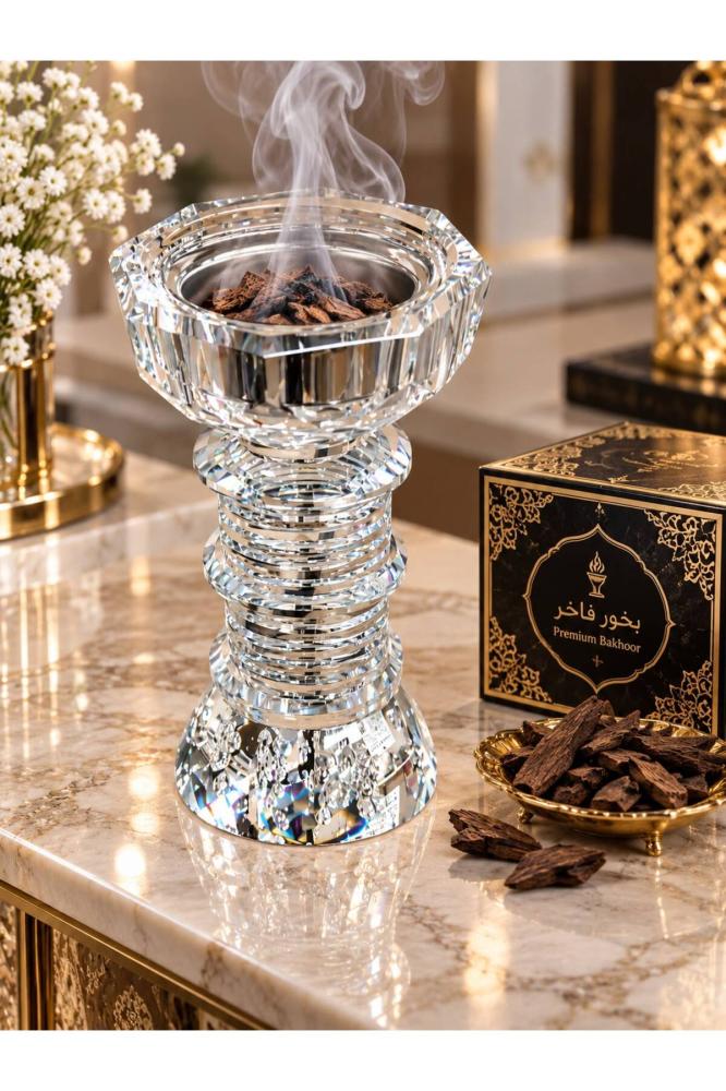 مبخرة زجاجية كريستالية فاخرة