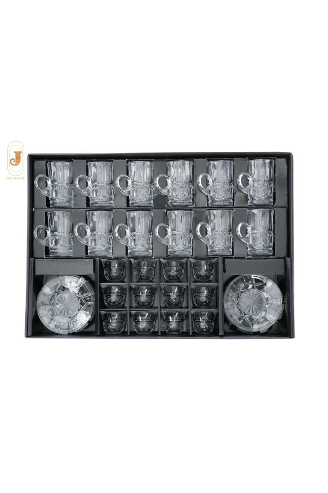 طقم شاي وقهوة كريستال فاخر 36 قطعة AB-54800