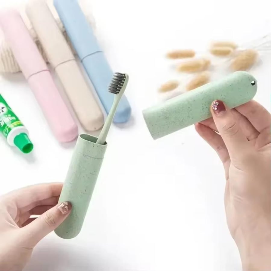 Travel toothbrush holder, designed to carry and protect the toothbrush.