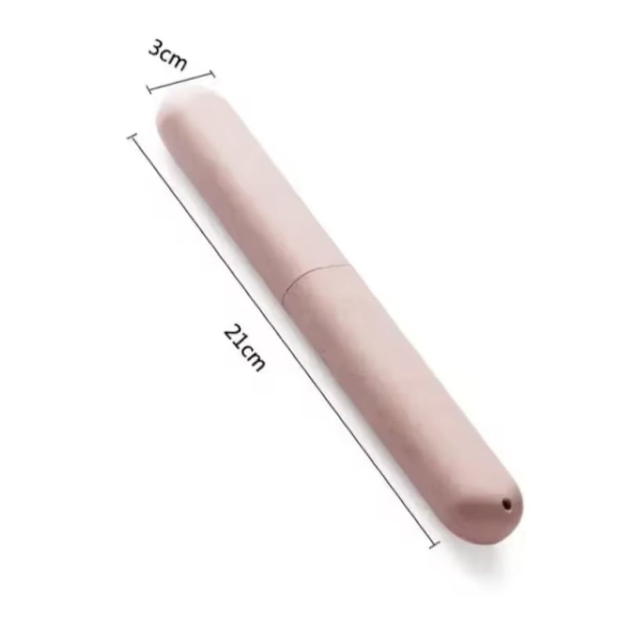 Travel toothbrush holder, designed to carry and protect the toothbrush.