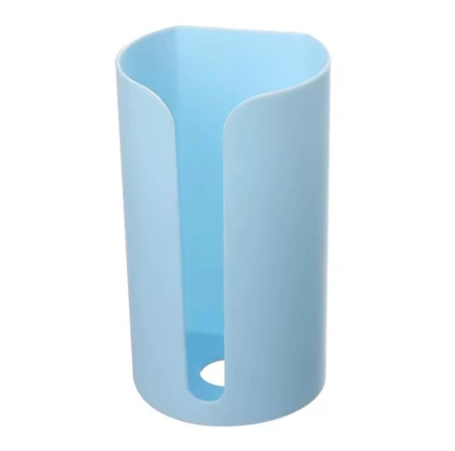 Wall-mounted trash bag holder, practical and tidy for storing bags in an elegant way.