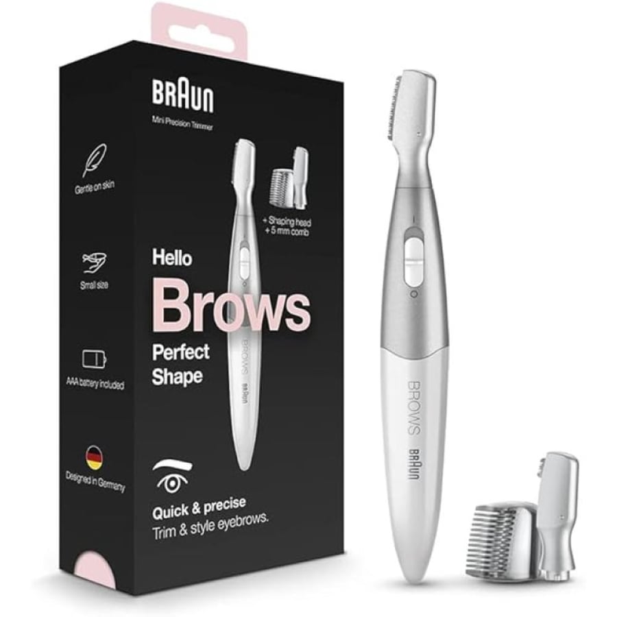 Brown eyebrow trimming machine - White - FG 1106