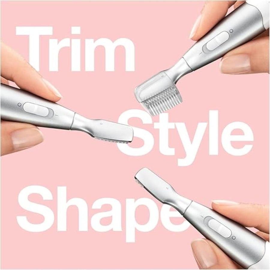 Brown eyebrow trimming machine - White - FG 1106