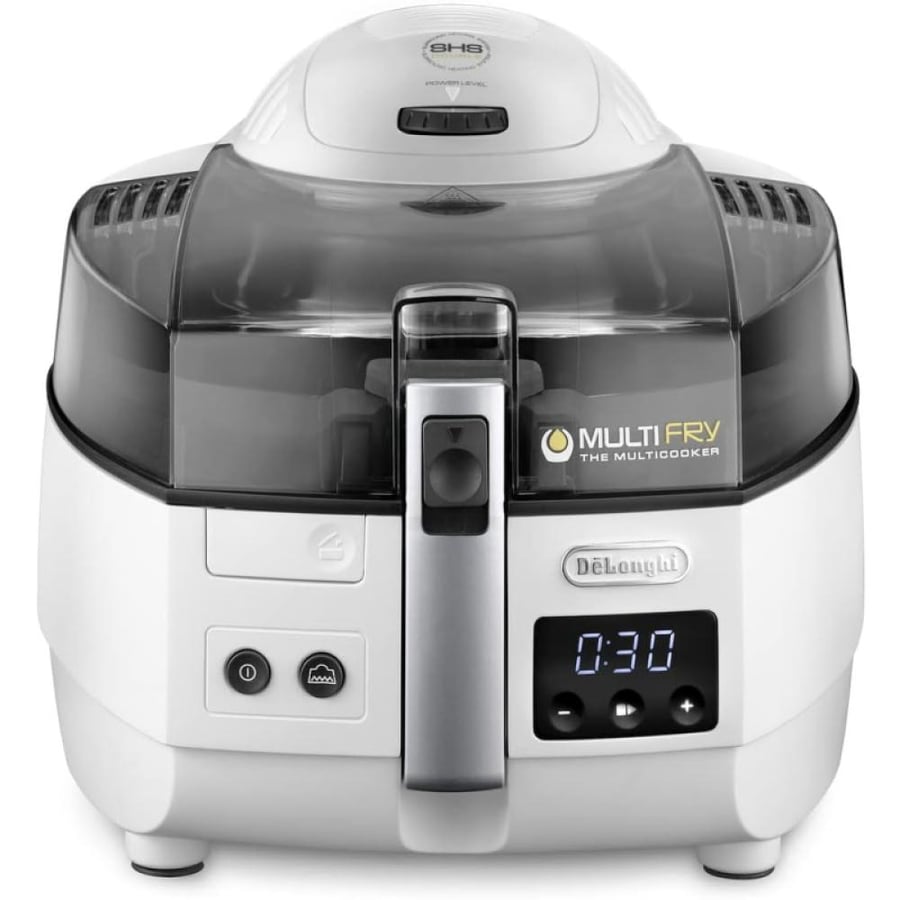 قلاية بدون زيت ديلونجي MultiFry Extra سعة 1.7 كغ 1400 واط - أبيض