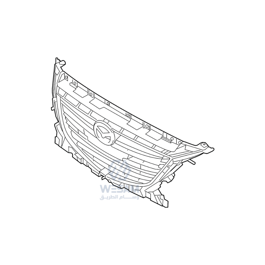 Front grille with airbag Mazda 3 2014-2016 China