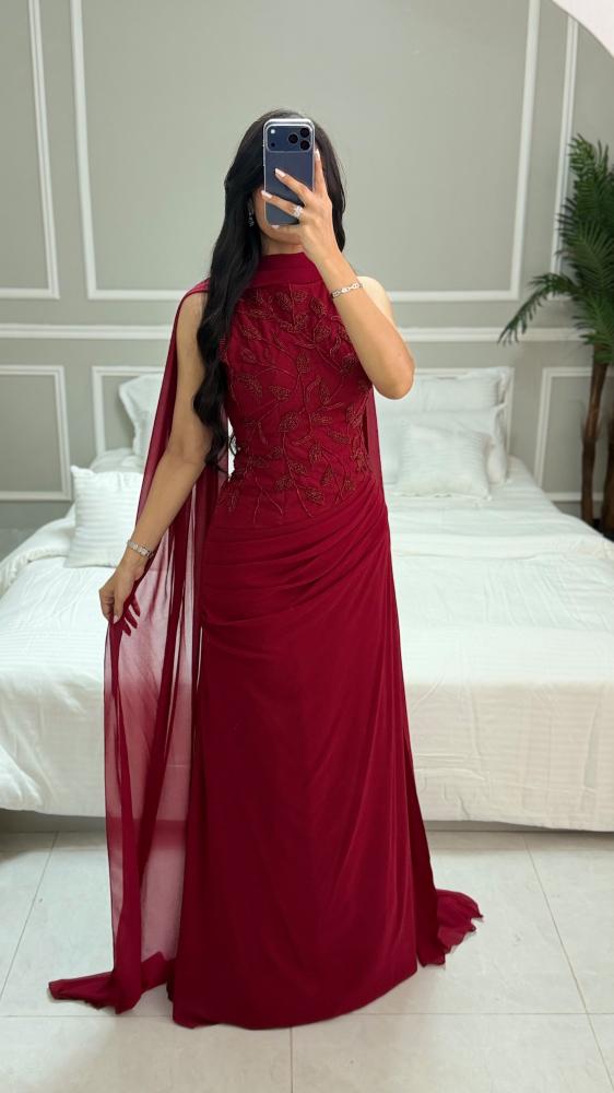 Chic chiffon dress in three colors