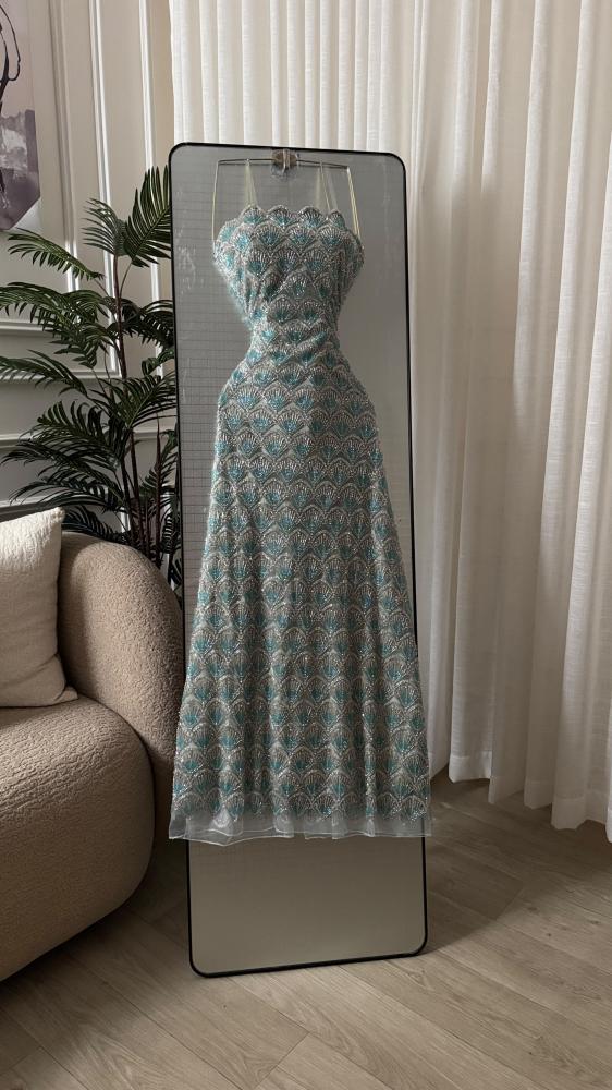 فستان سهره شك فاخر تيفاني