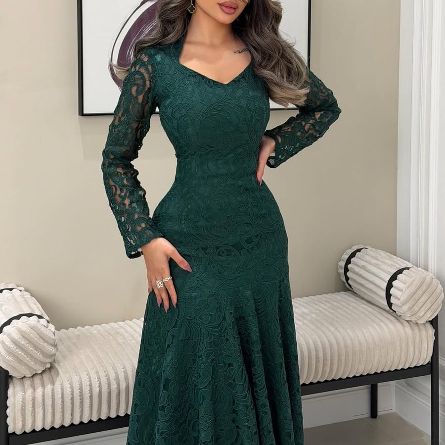 فستان سهره دانتيل مره انيق