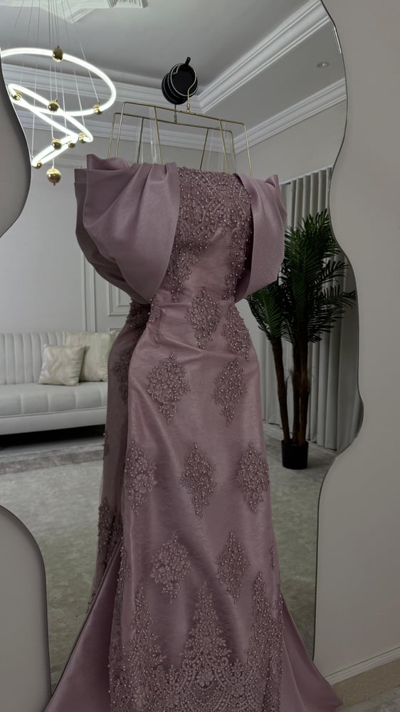 Elegant luxurious dress with a sophisticated design
