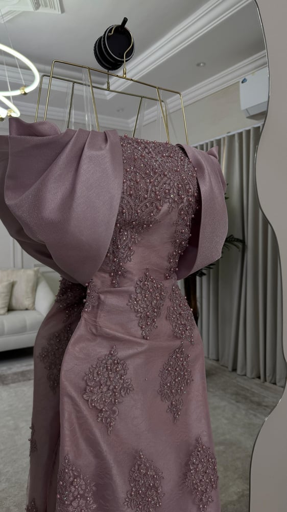 Elegant luxurious dress with a sophisticated design