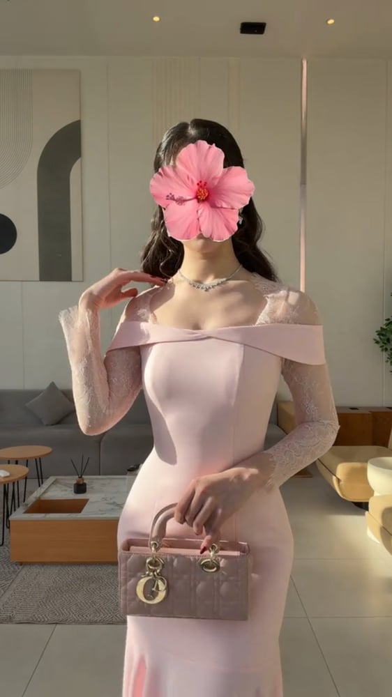 فستان سهره باربي بأكمام دانتيل