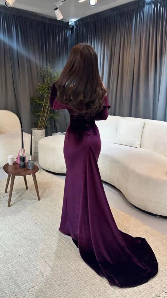 فستان سهره شتوي راقي