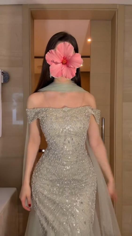 فستان سهره ملكي بشال خارجي
