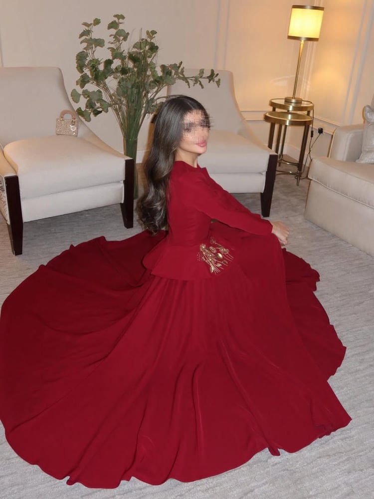فستان سهره باكسرات من خصر جداً راقي