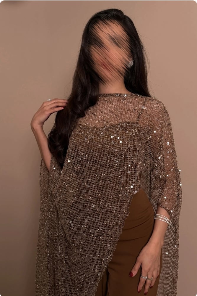 جمبسوت سهره بتصميم انيق بشال  شبكي لامع
