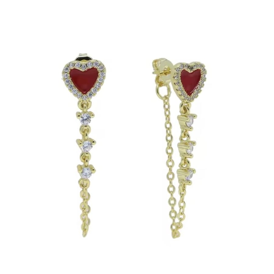 Small heart earring