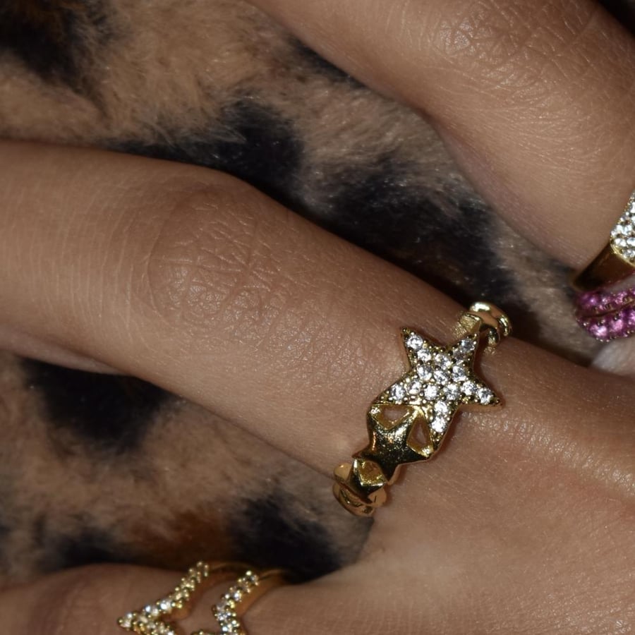 Shooting star ring