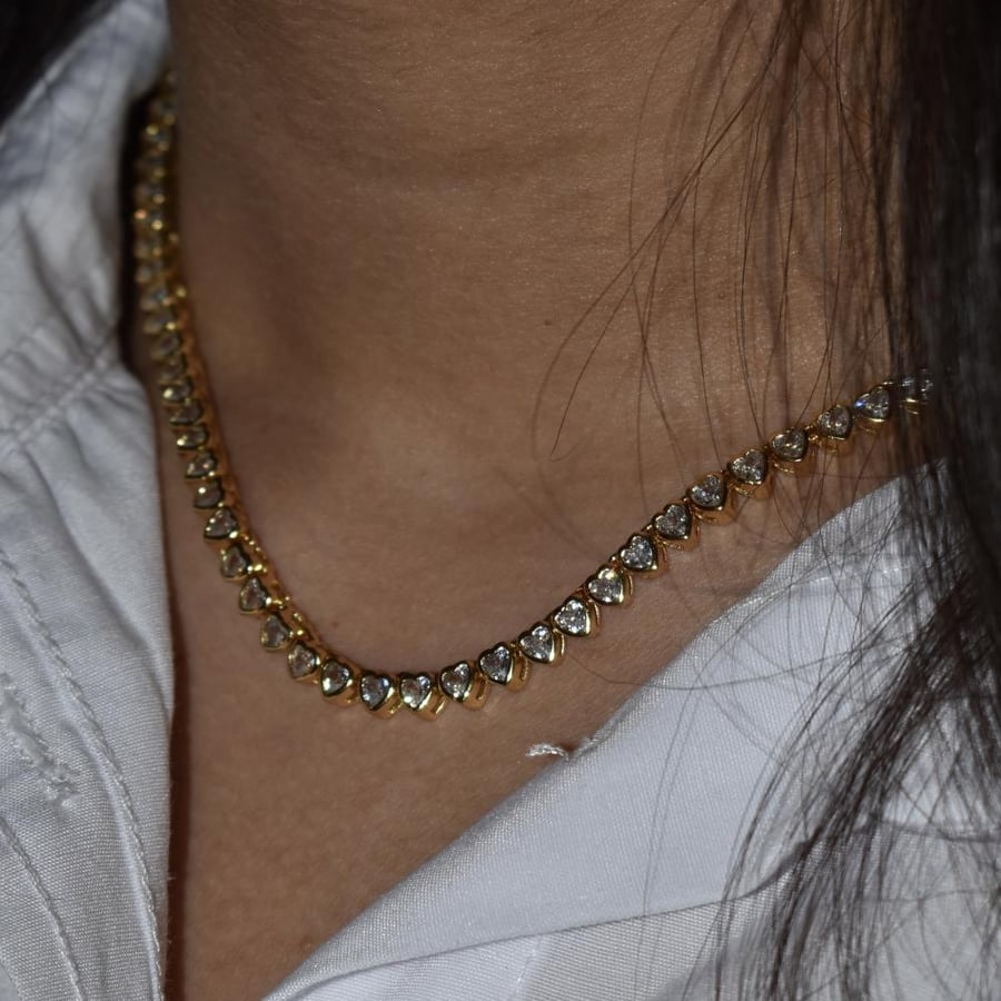 Hearts tinnes necklace