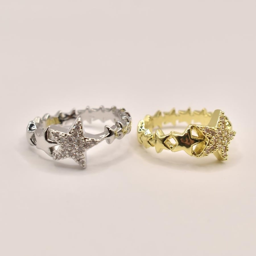 Shooting star ring
