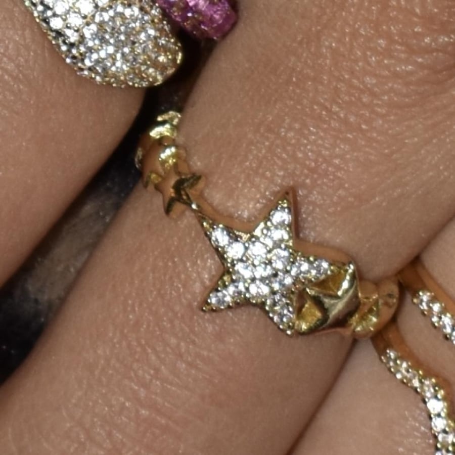 Shooting star ring