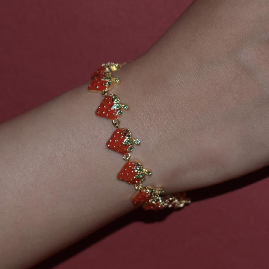 Strawberries bracelet